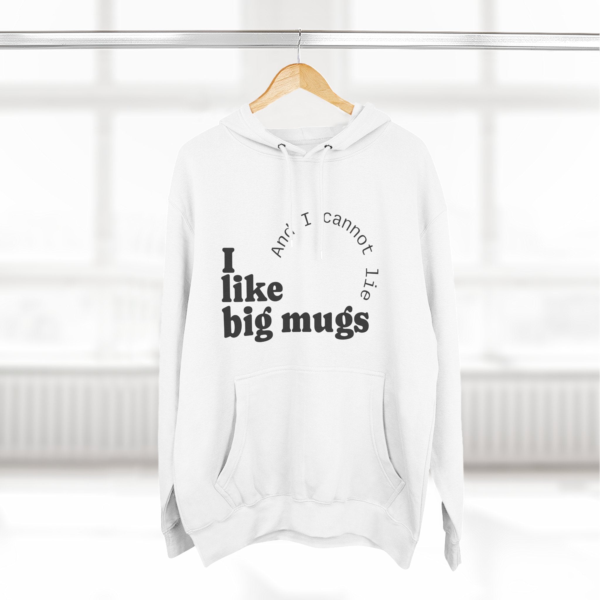 Three-Panel Fleece Hoodie