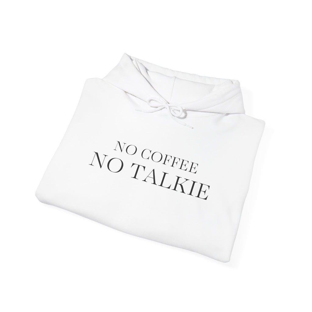 No Coffee No Talkie Hoodie — David’s Guatemalan Coffee Logo Pullover